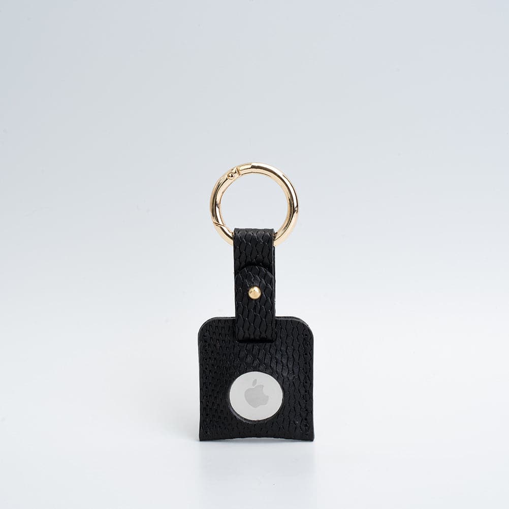 Leather airtag keychain-3