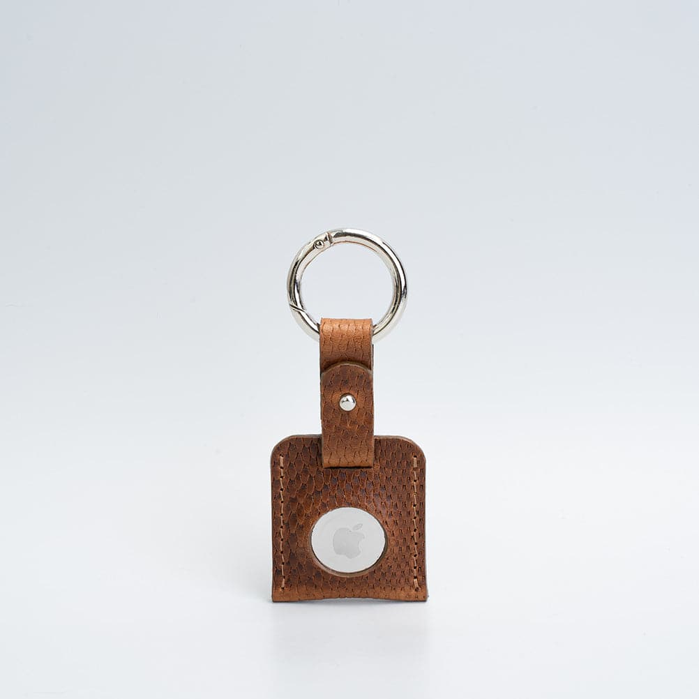 Leather airtag keychain-4